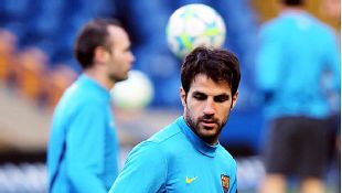 Cesc Fabregas is back in training with Spain